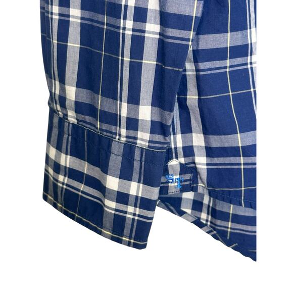 Southern Tide blue plaid long sleeves casual shirt size Small - Picture 6 of 12